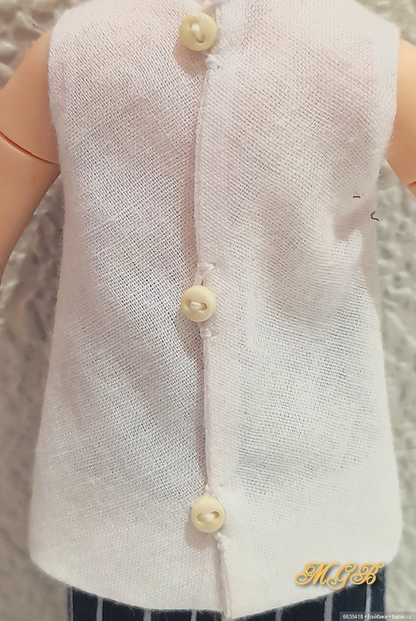 МК «Один из приёмов при пошиве многослойной одежды для кукол» (фото 4)