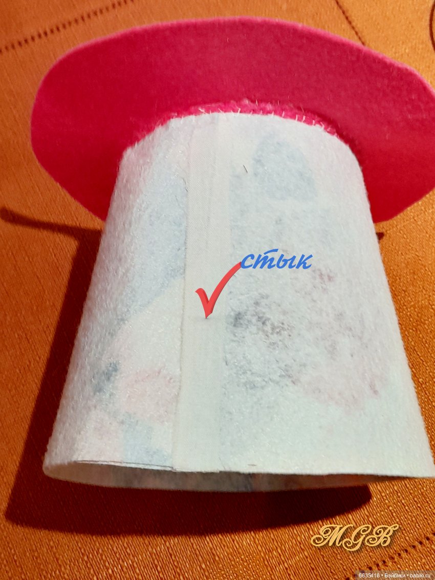 МК « Создаём основу высокой шляпы-цилиндр для куклы любого формата» | Бэйбики МК « Создаём основу высокой шляпы-цилиндр для куклы любого формата»