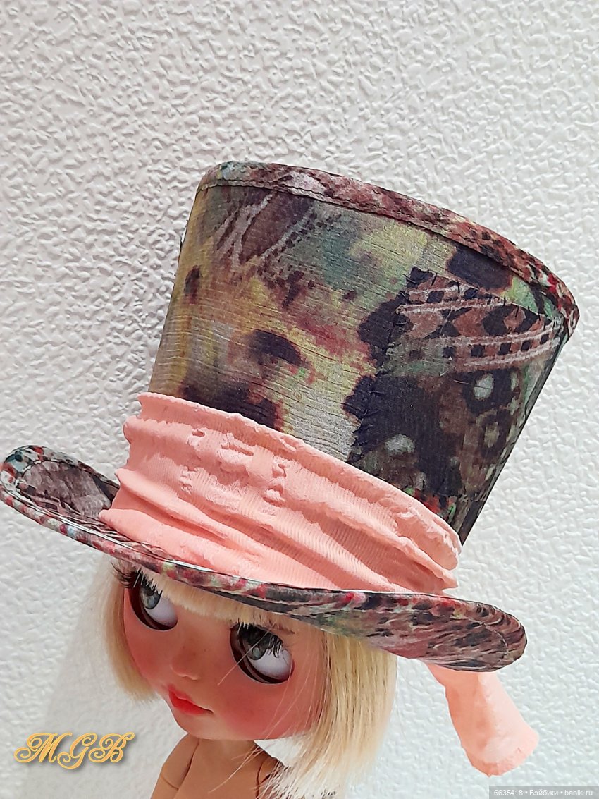 МК « Создаём основу высокой шляпы-цилиндр для куклы любого формата»