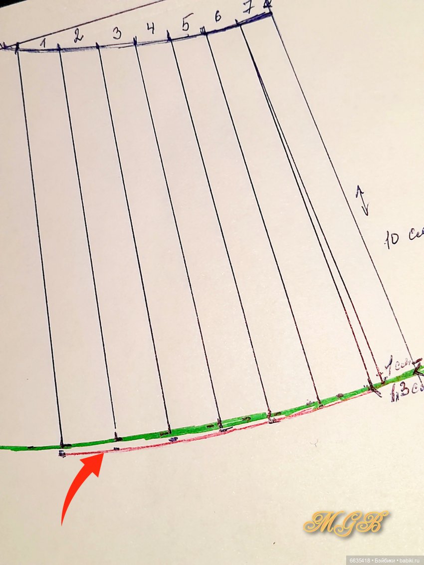 МК «Как создать выкройку высокой тульи, расширяющейся к верху» (фото 5)