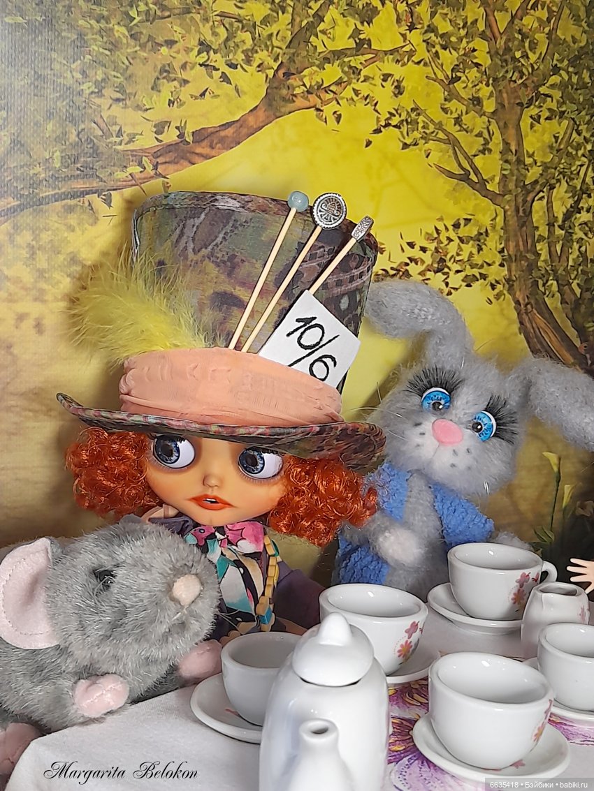 «Безумное чаепитие» — Куклы Blythe (Блайз) ООАК: кастом