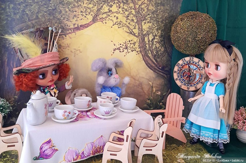 «Безумное чаепитие» — Куклы Blythe (Блайз) ООАК: кастом (фото 6)