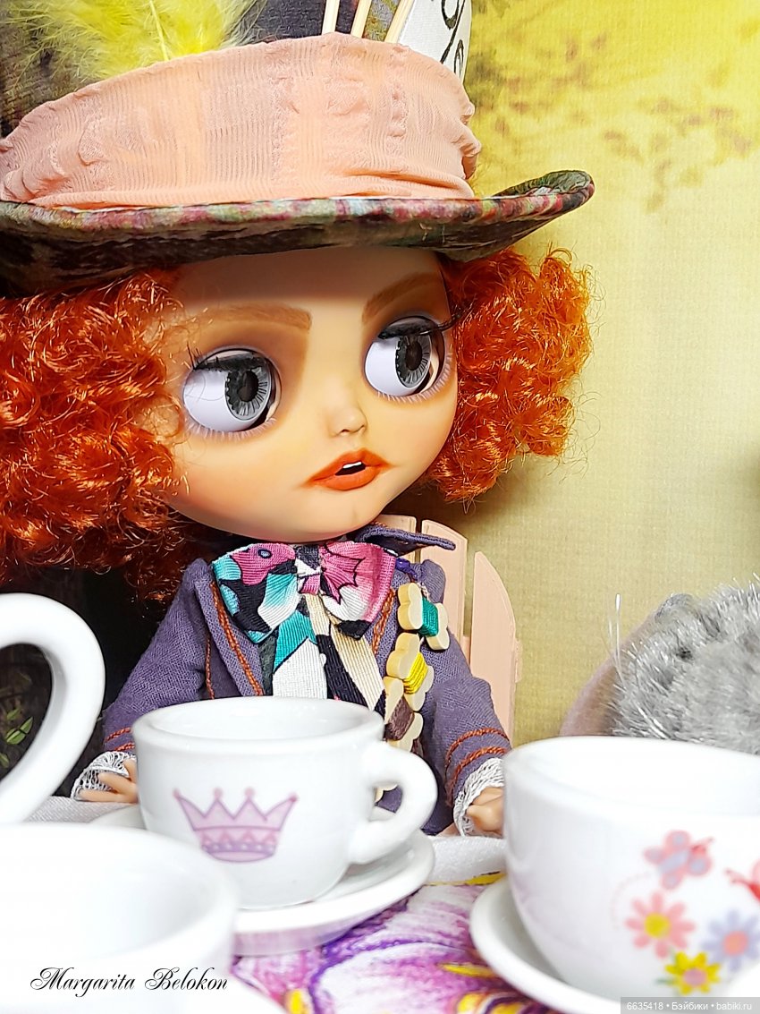 «Безумное чаепитие» — Куклы Blythe (Блайз) ООАК: кастом