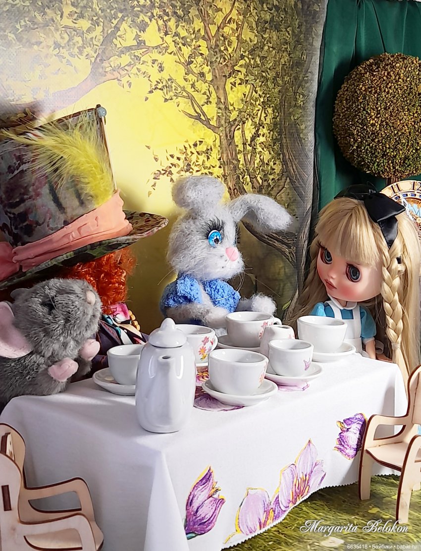 «Безумное чаепитие» — Куклы Blythe (Блайз) ООАК: кастом