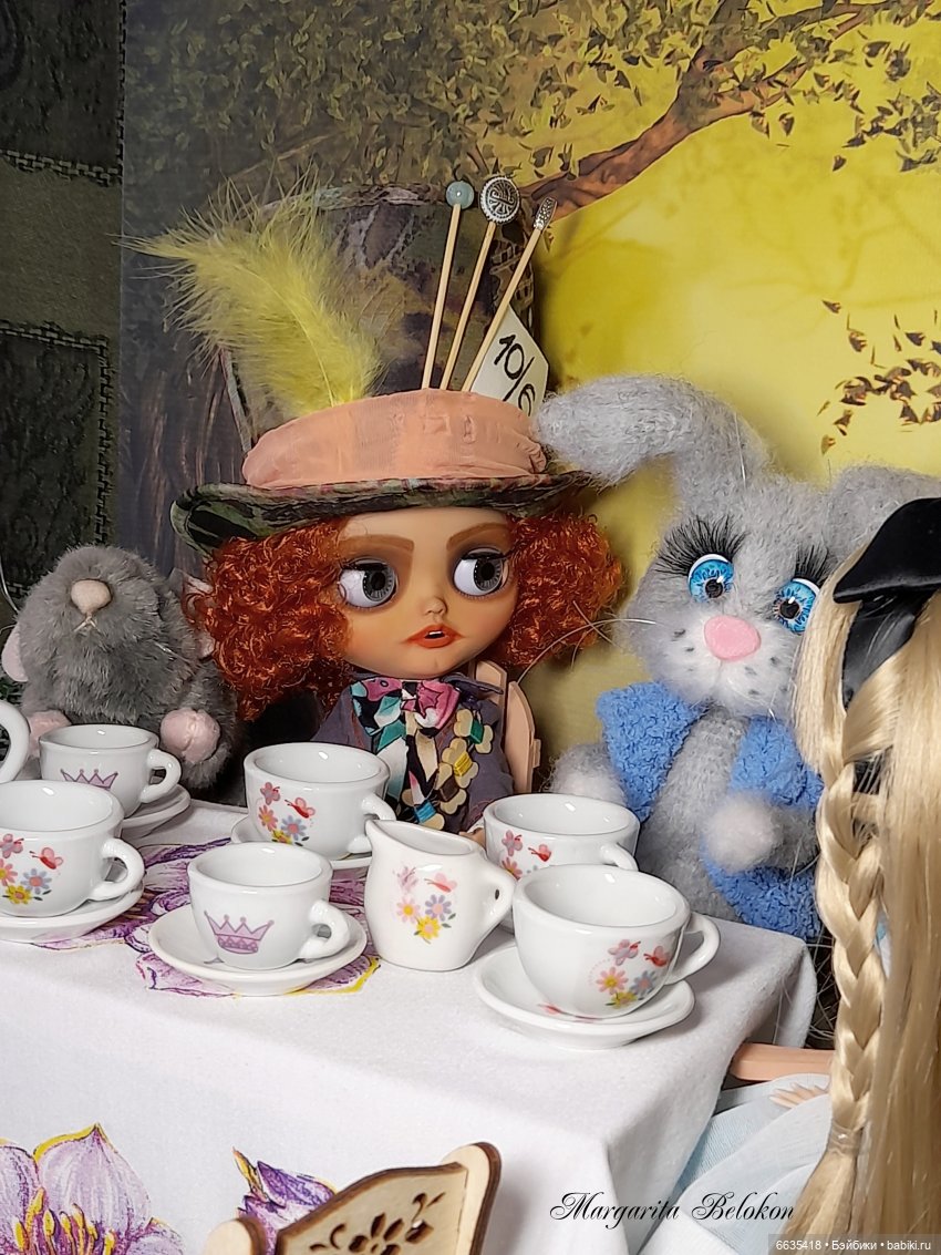 «Безумное чаепитие» — Куклы Blythe (Блайз) ООАК: кастом