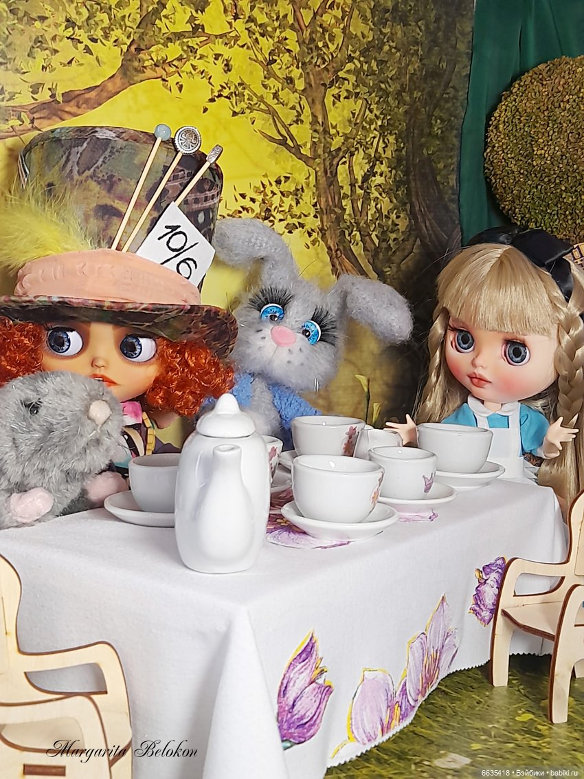 «Безумное чаепитие» — Куклы Blythe (Блайз) ООАК: кастом