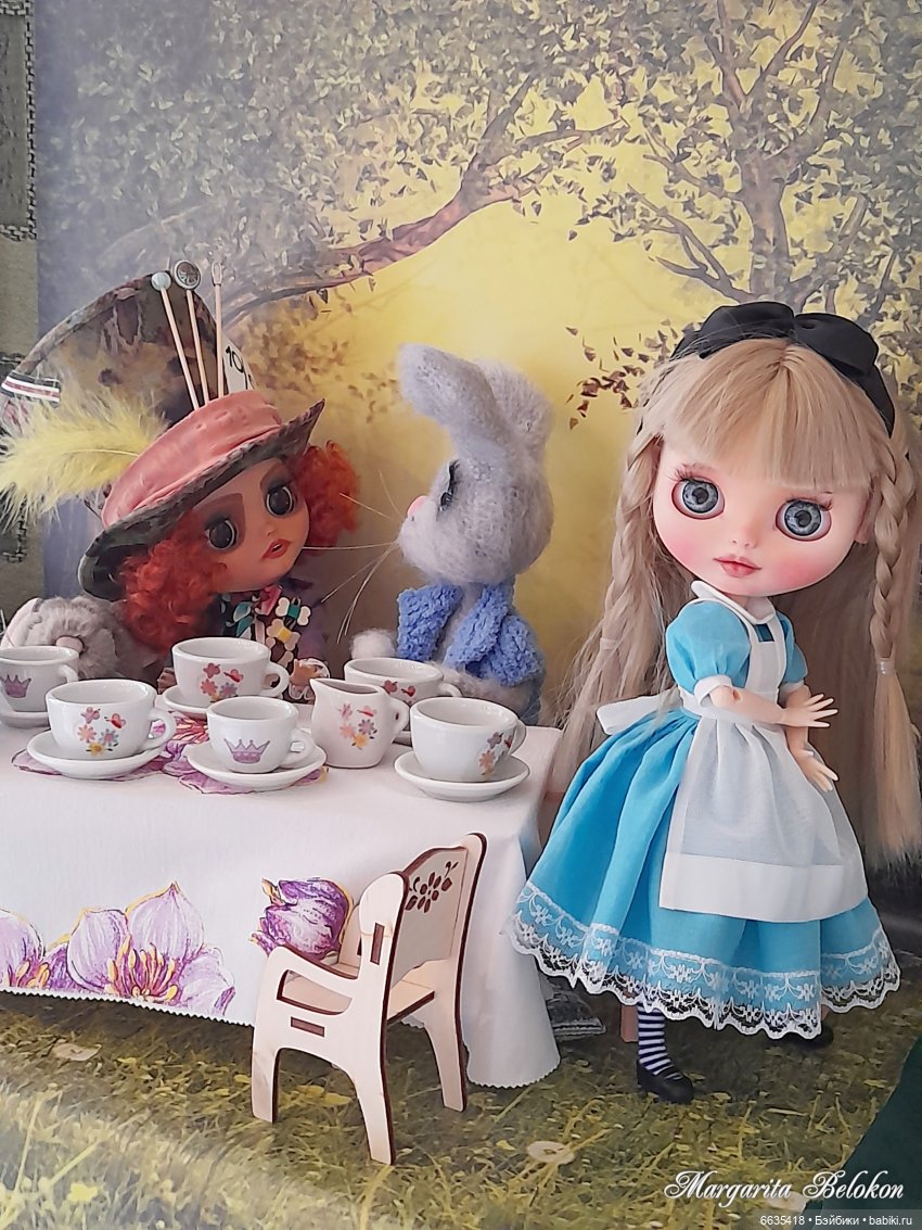 «Безумное чаепитие» — Куклы Blythe (Блайз) ООАК: кастом