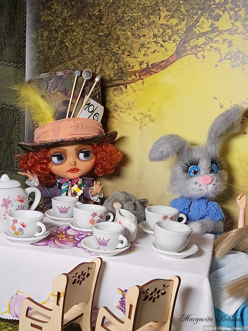 «Безумное чаепитие» — Куклы Blythe (Блайз) ООАК: кастом