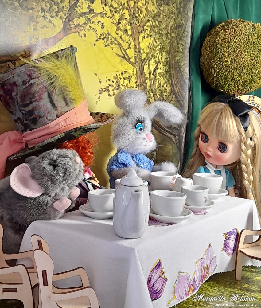 «Безумное чаепитие» — Куклы Blythe (Блайз) ООАК: кастом