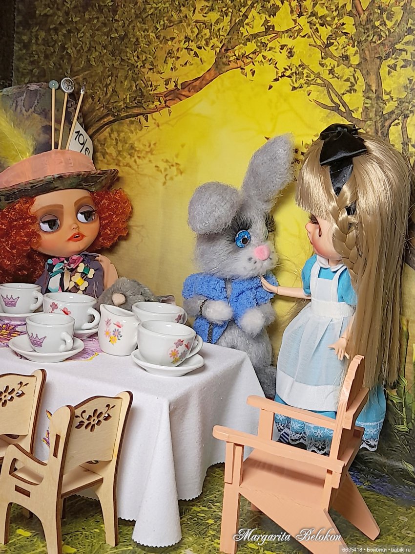 «Безумное чаепитие» — Куклы Blythe (Блайз) ООАК: кастом