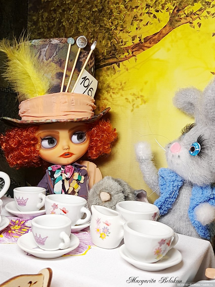 «Безумное чаепитие» — Куклы Blythe (Блайз) ООАК: кастом