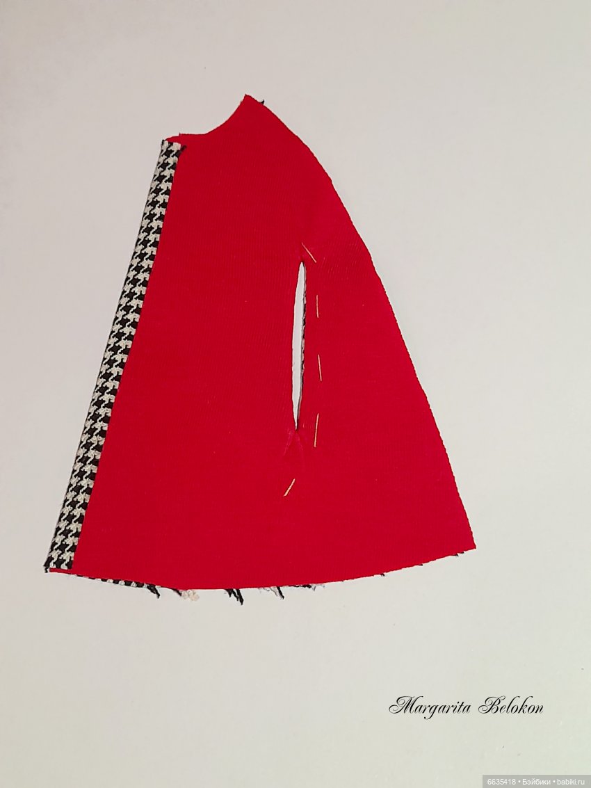 МК «Кейп с подкладкой для кукол Блайз» (фото 9)