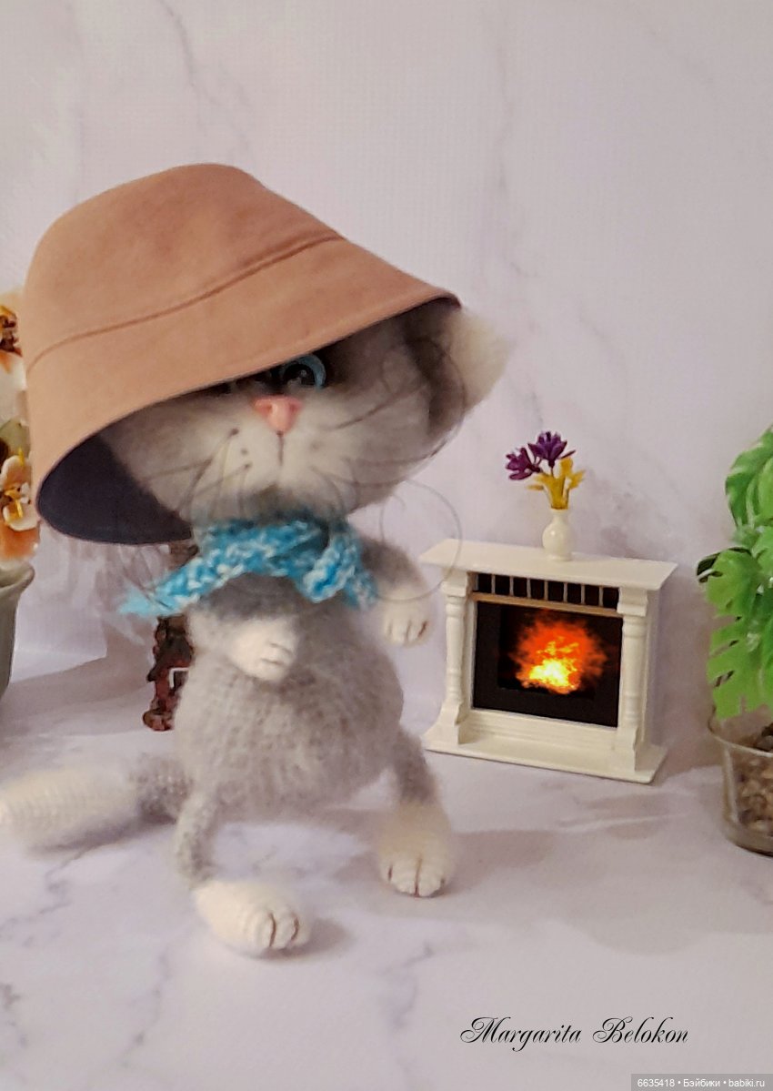 Кот в гостиной — Вязаные игрушки и амигуруми: крючком