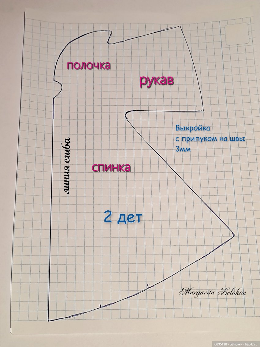 МК «Цельнокроеное болеро с удлинённой спинкой» (фото 5)