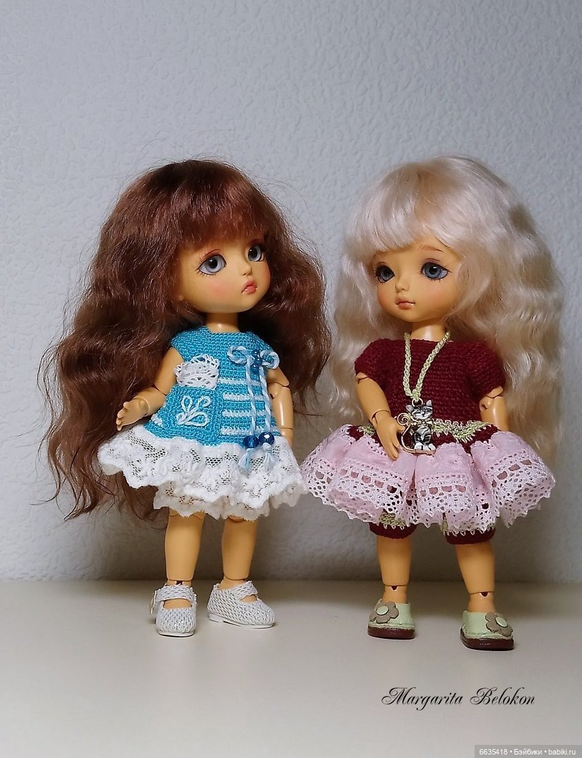 Кружево и гипюр в одежде моих кукол