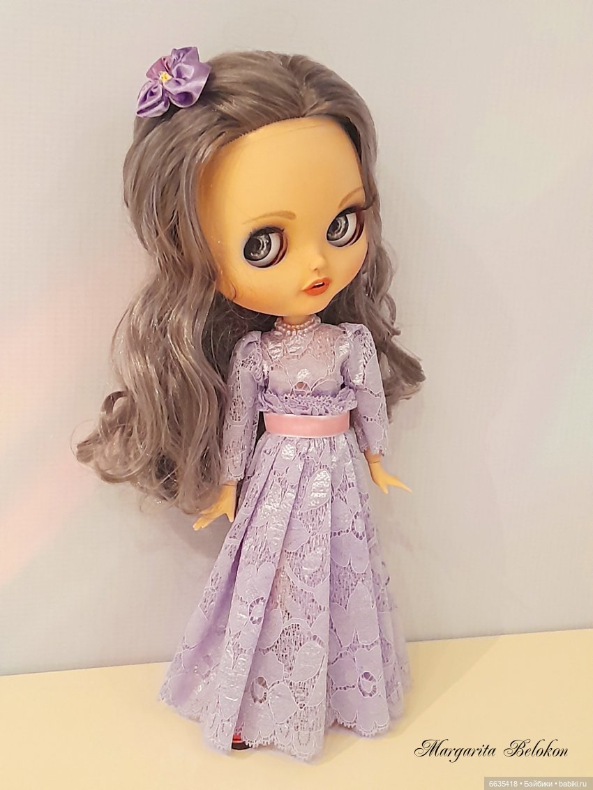 Нарядные платья из кружева для моих кукол (фото 9)