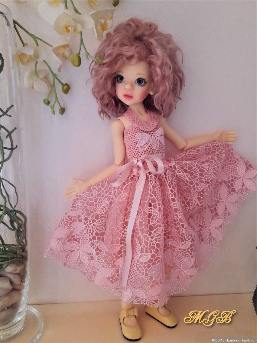 Кружево и гипюр в одежде моих кукол