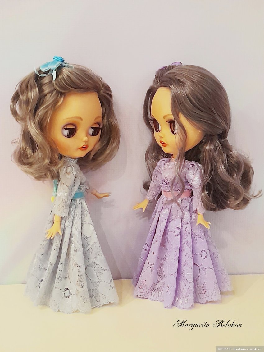 Нарядные платья из кружева для моих кукол