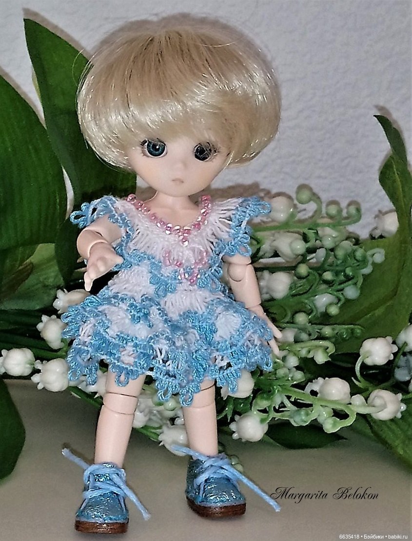 Кружево и гипюр в одежде моих кукол