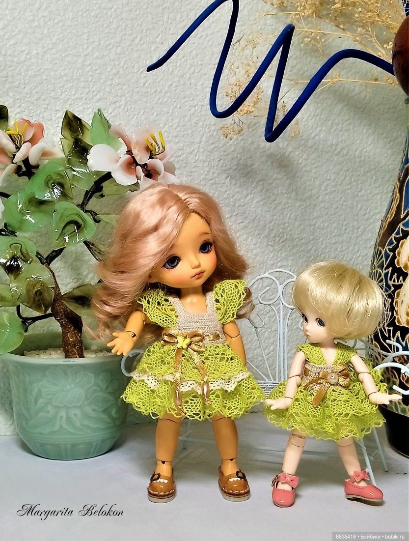 Кружево и гипюр в одежде моих кукол