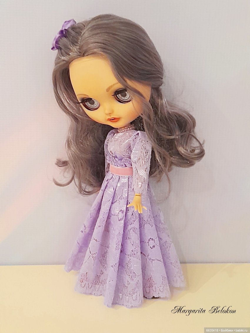 Нарядные платья из кружева для моих кукол (фото 8)