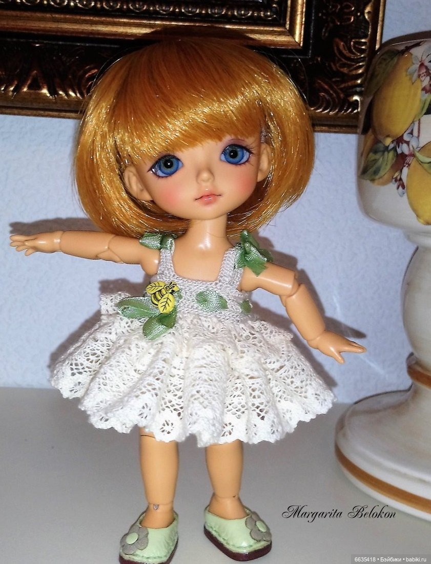 Кружево и гипюр в одежде моих кукол