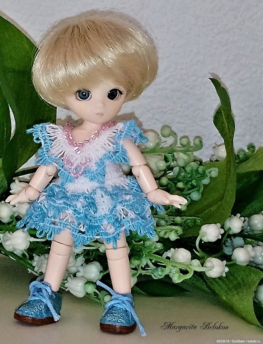 Кружево и гипюр в одежде моих кукол