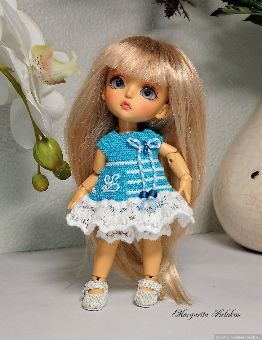 Кружево и гипюр в одежде моих кукол