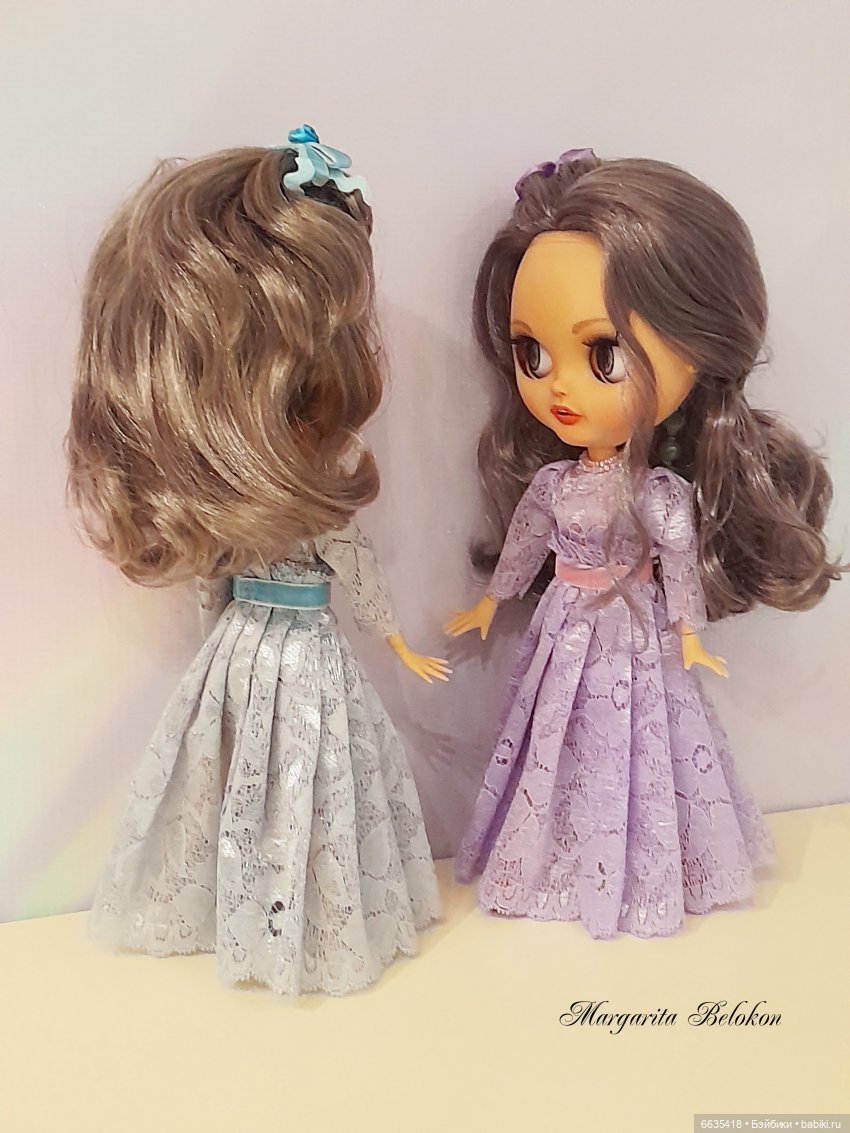 Нарядные платья из кружева для моих кукол (фото 4)
