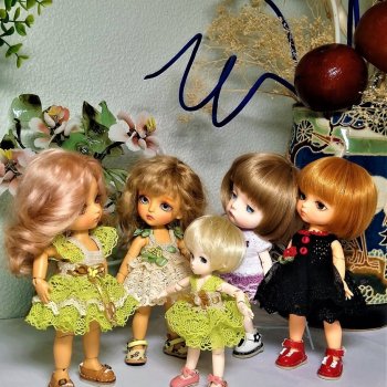 Кружево и гипюр в одежде моих кукол