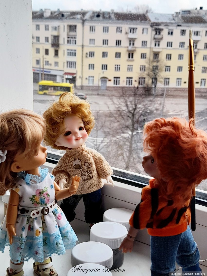 Я рисую на окне — Куклы Xiaomi Monst (Сяоми) и Pipitom: шарнирные (фото 3)