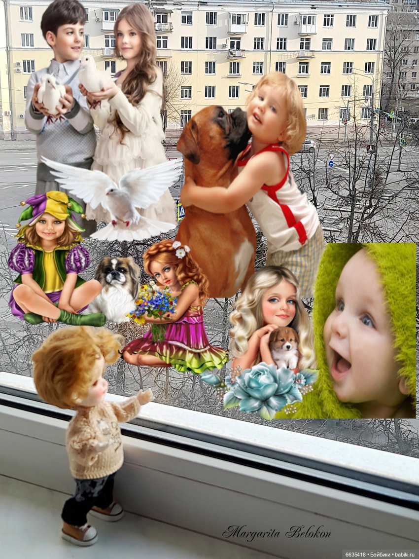 Я рисую на окне — Куклы Xiaomi Monst (Сяоми) и Pipitom: шарнирные