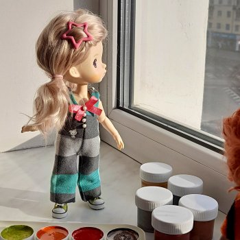 Я рисую на окне