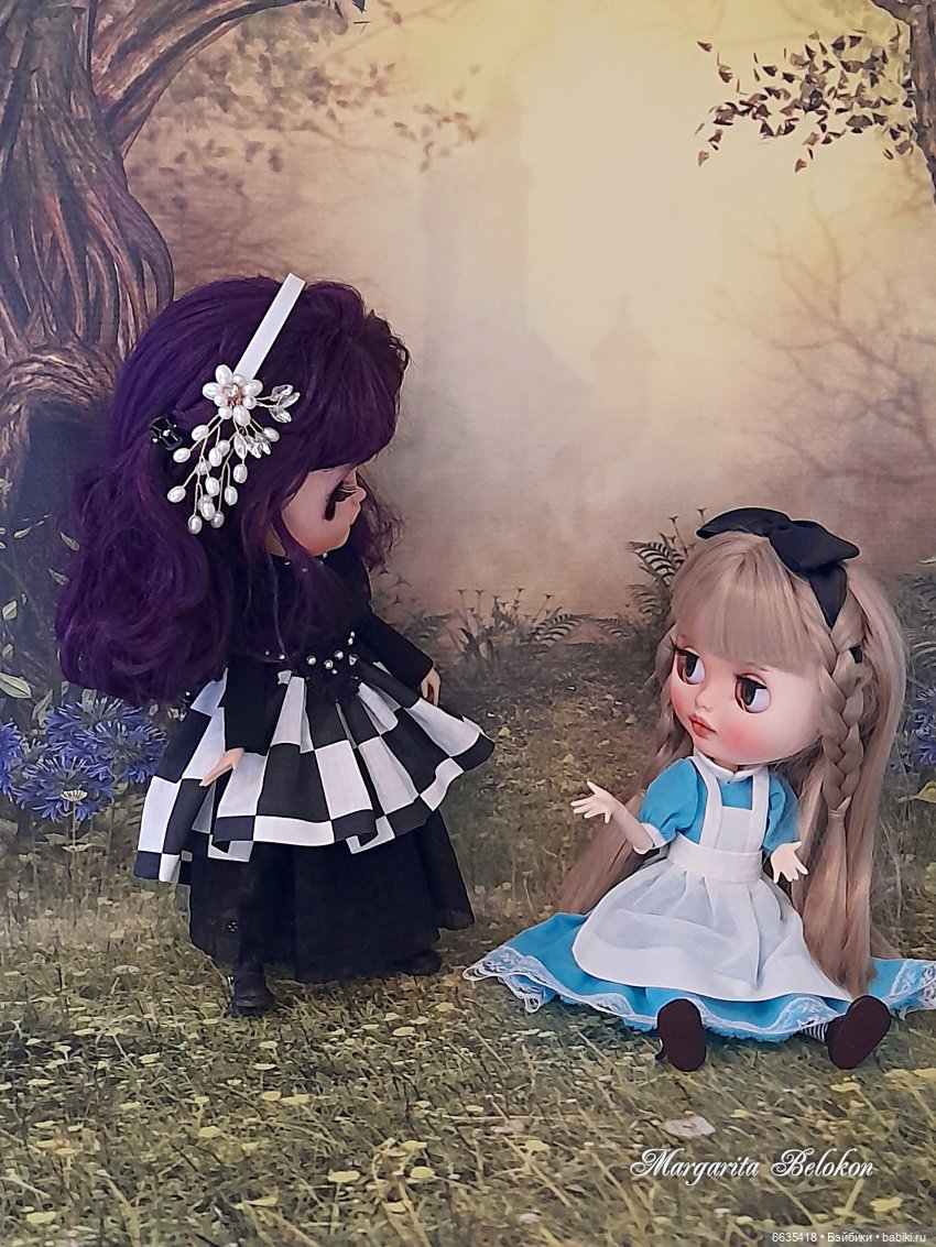 "Алиса в Зазеркалье" ГЛАВА II. САД ЖИВЫХ ЦВЕТОВ