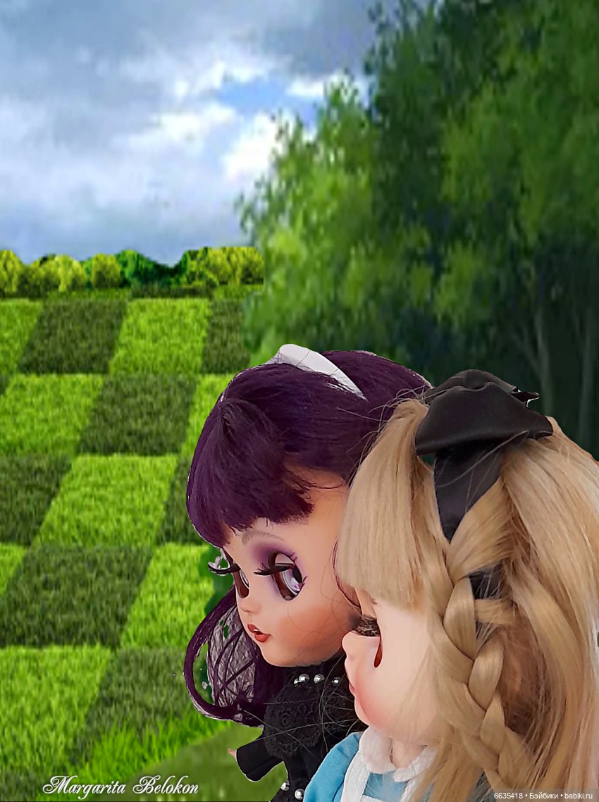 "Алиса в Зазеркалье" ГЛАВА II. САД ЖИВЫХ ЦВЕТОВ