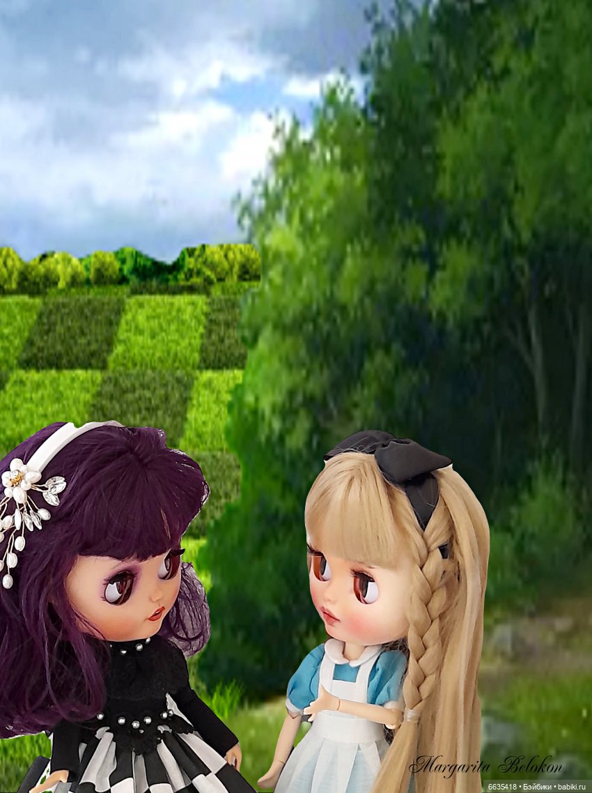 "Алиса в Зазеркалье" ГЛАВА II. САД ЖИВЫХ ЦВЕТОВ