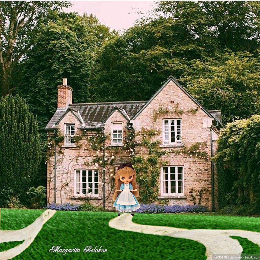 "Алиса в Зазеркалье" ГЛАВА II. САД ЖИВЫХ ЦВЕТОВ