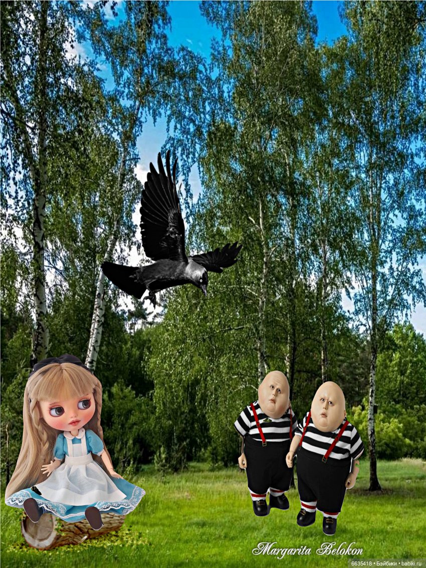 «Алиса в Зазеркалье». Глава IV. Твидлдум и Твидлди