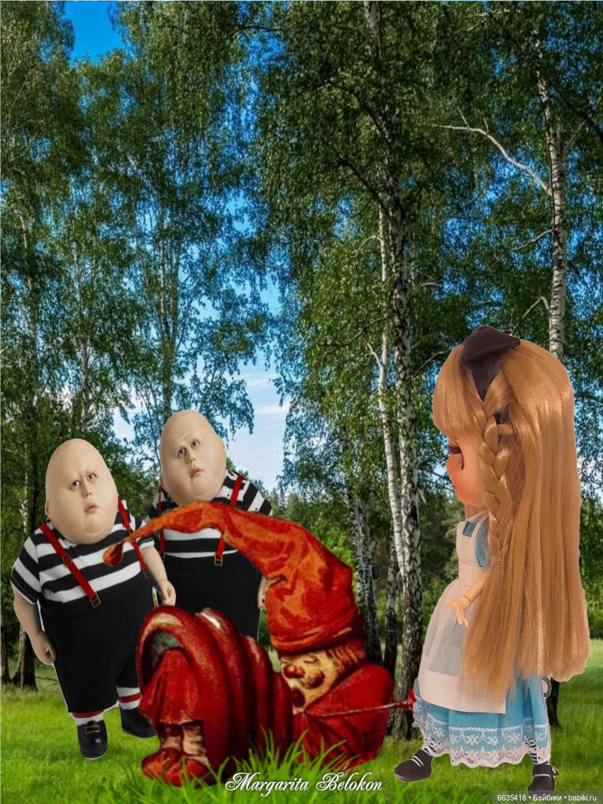 «Алиса в Зазеркалье». Глава IV. Твидлдум и Твидлди