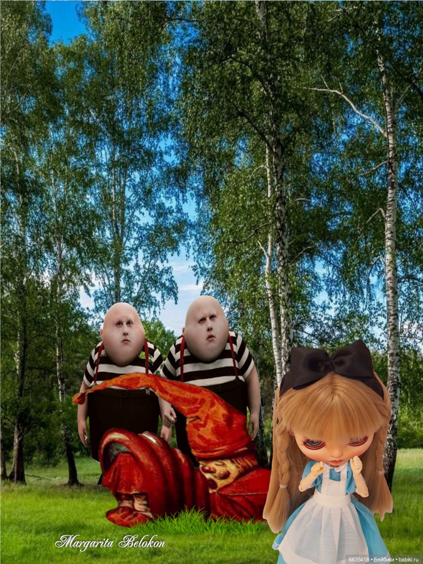 «Алиса в Зазеркалье». Глава IV. Твидлдум и Твидлди