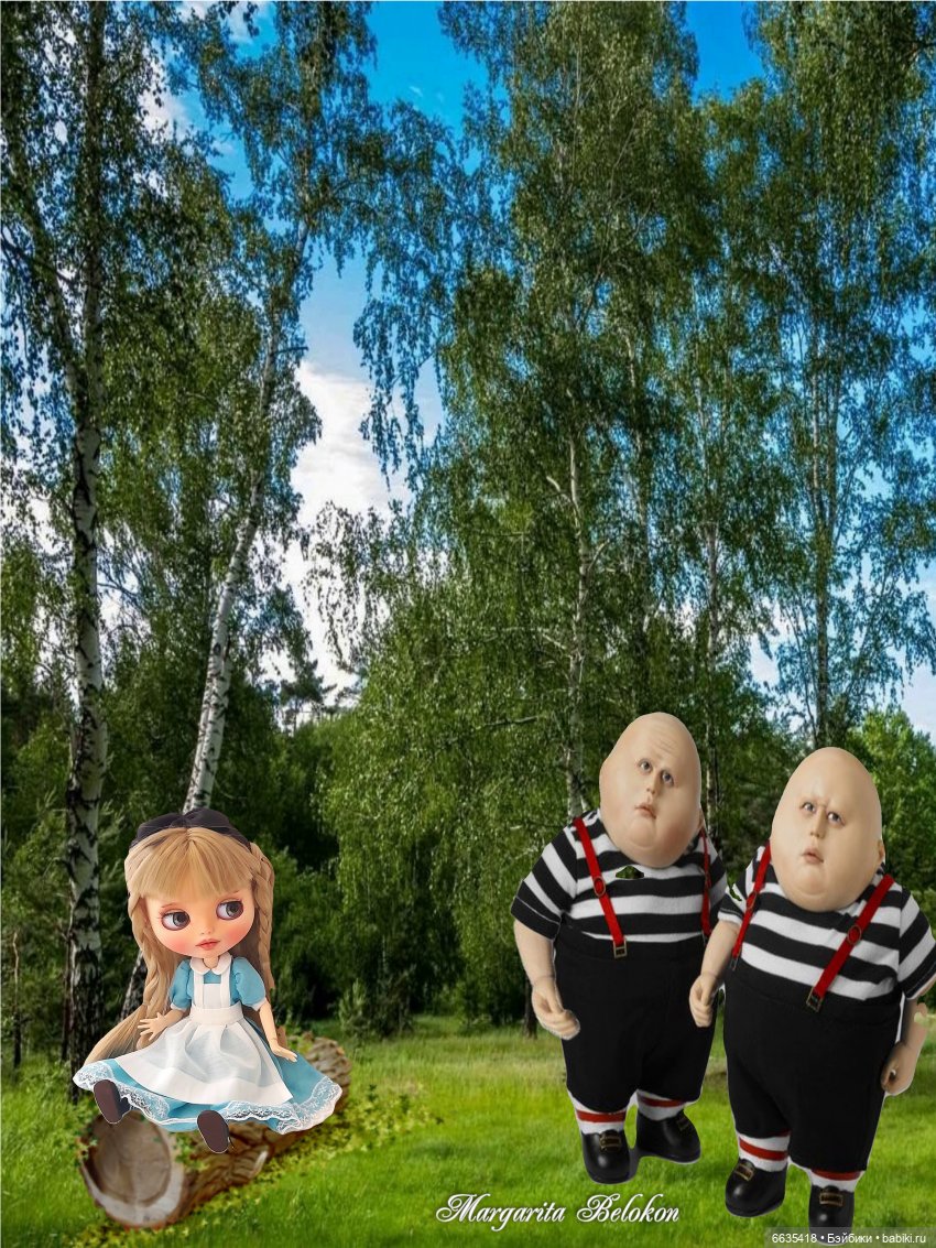 «Алиса в Зазеркалье». Глава IV. Твидлдум и Твидлди