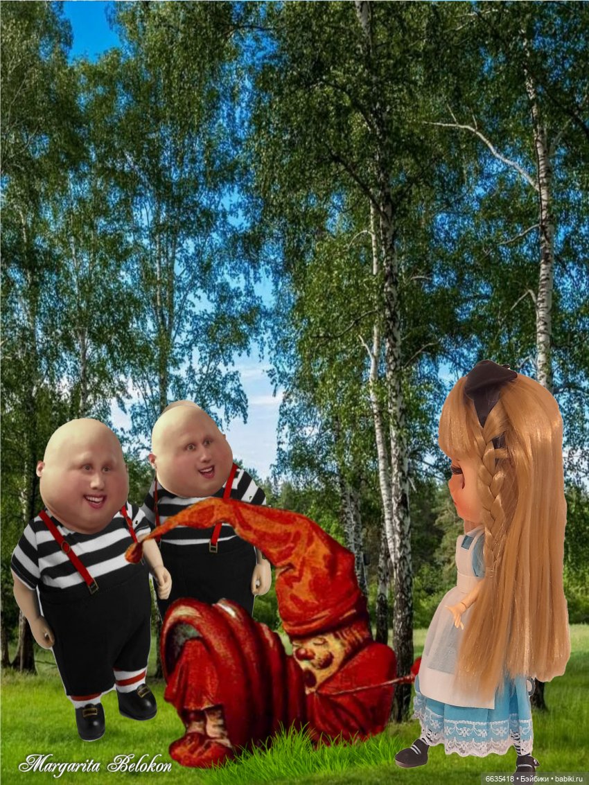 «Алиса в Зазеркалье». Глава IV. Твидлдум и Твидлди