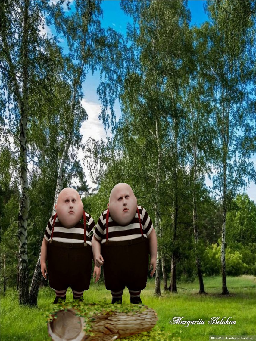 «Алиса в Зазеркалье». Глава IV. Твидлдум и Твидлди