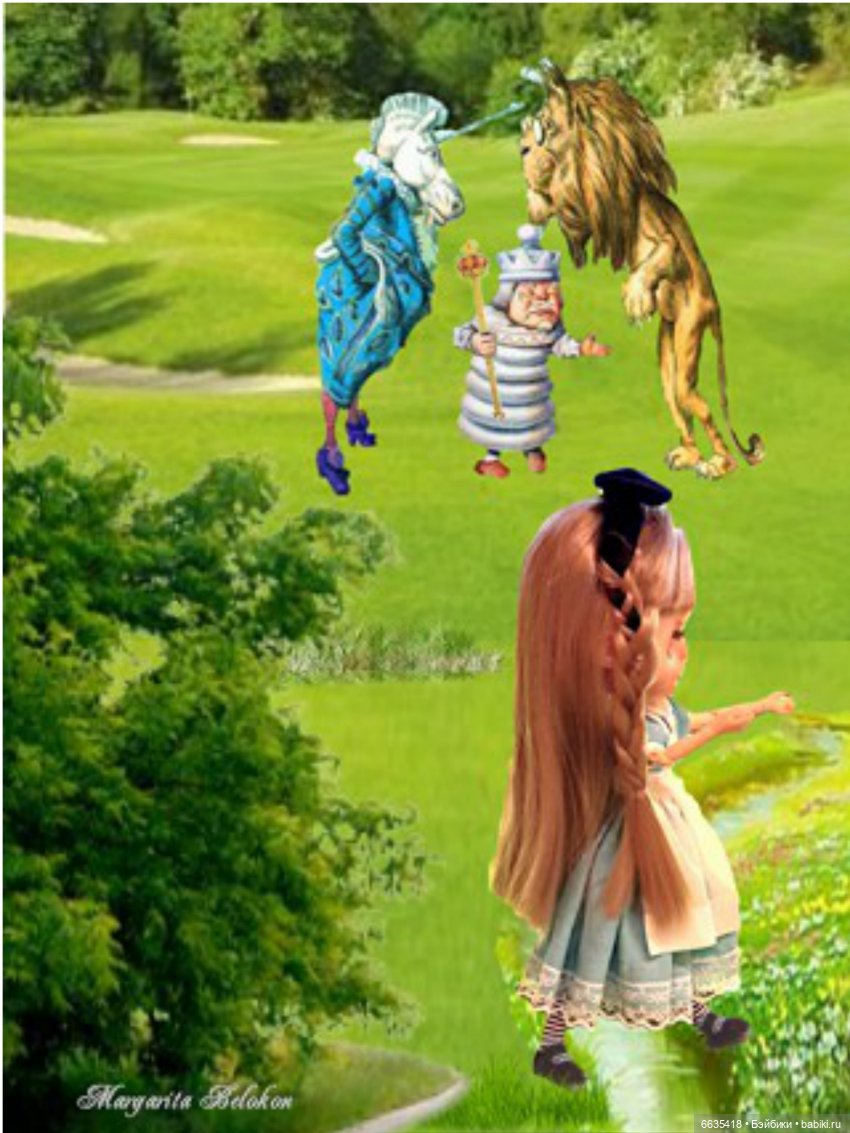 «Алиса в Зазеркалье». Глава VII. Лев и Единорог