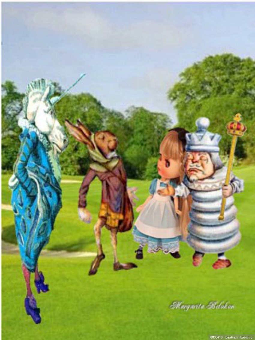 «Алиса в Зазеркалье». Глава VII. Лев и Единорог