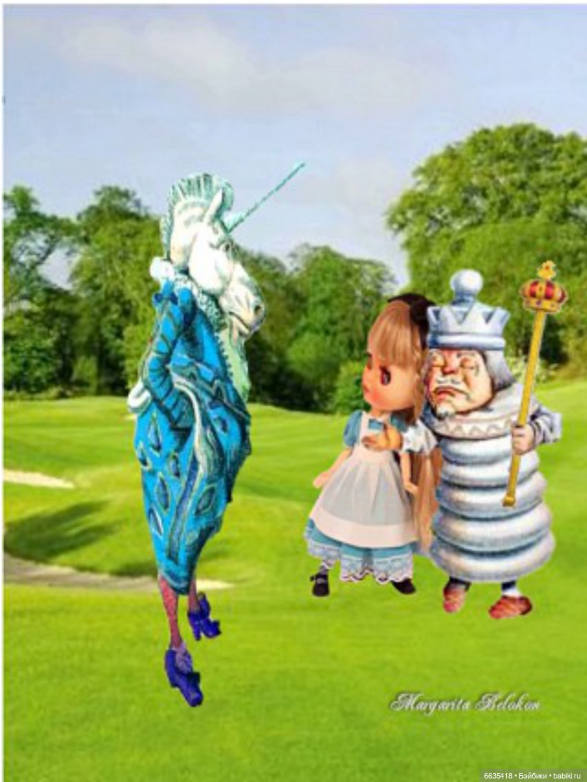 «Алиса в Зазеркалье». Глава VII. Лев и Единорог