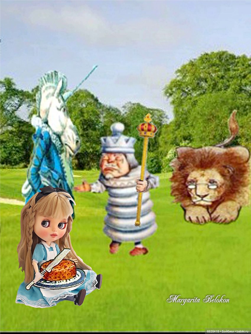 «Алиса в Зазеркалье». Глава VII. Лев и Единорог