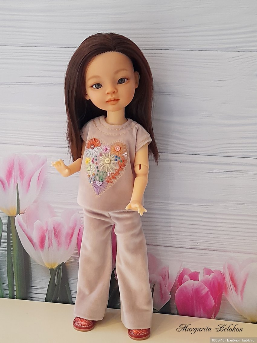 Велюр в одежде моих кукол