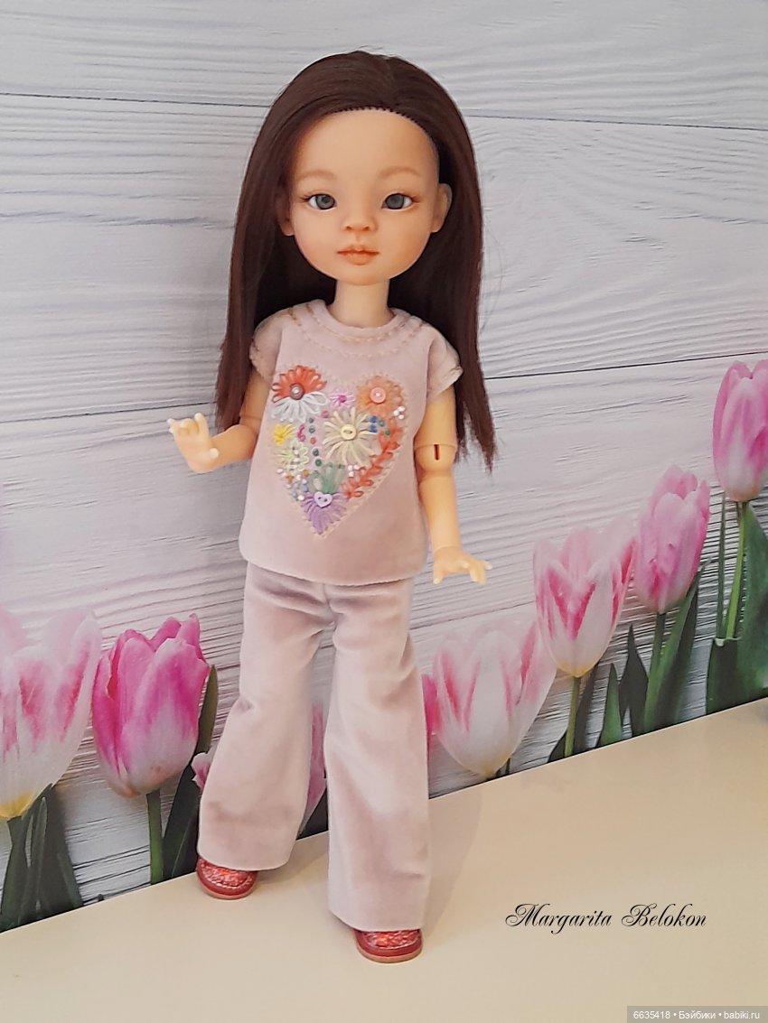 Велюр в одежде моих кукол