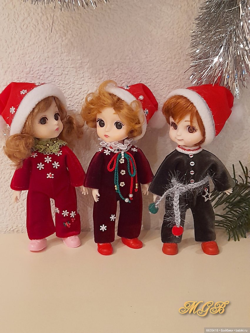 Велюр в одежде моих кукол (фото 9)